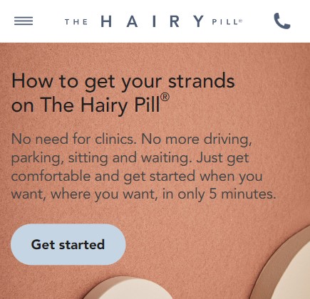 A screenshot of an intro to The Hairy Pill with the heading 
